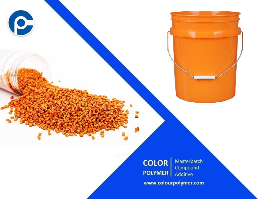 مستربچ نارنجی کالر پلیمر - سطلهای صنعتی