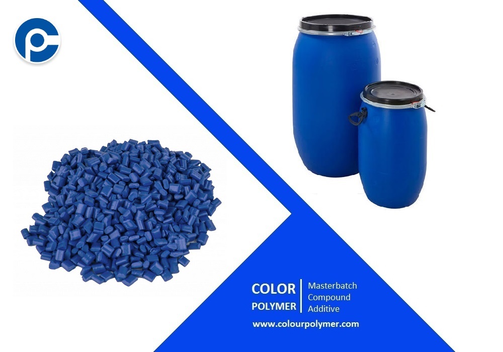 مستربج آبی کاربنی کالر پلیمر - بشکه های پلاستیکی پلی اتیلنی